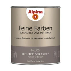Alpina Buntlack »Feine Farben«, 0,75 L, Erdbraun