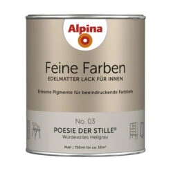 Alpina Buntlack »Feine Farben«, 0,75 L, Hellgrau