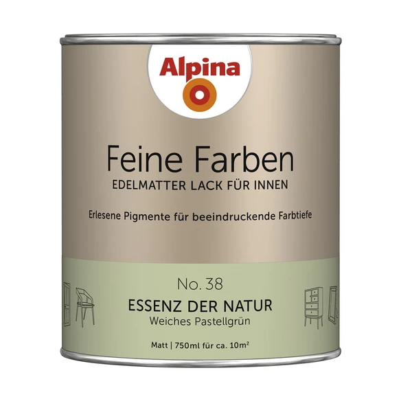 Alpina Buntlack »Feine Farben«, 0,75 L, Pastellgrün 1 Alpina Buntlack »Feine Farben«, 0,75 L, Pastellgrün