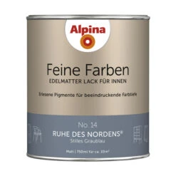 Alpina Buntlack »Feine Farben«, 0,75 L, Graublau