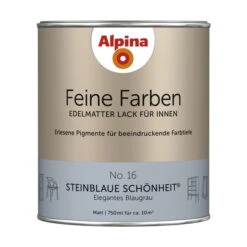 Alpina Buntlack »Feine Farben«, 0,75 L, Blaugrau