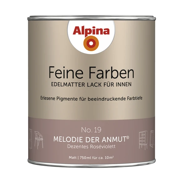 Alpina Buntlack »Feine Farben«, 0,75 L, Roseviolett 1 Alpina Buntlack »Feine Farben«, 0,75 L, Roseviolett