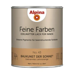 Alpina Buntlack »Feine Farben«, 0,75 L, Lehmorange