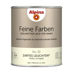 Alpina Buntlack »Feine Farben«, 0,75 L, Lichtgelb