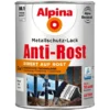 Alpina Metallschutz-Lack Anti-Rost Weiß Glänzend 2,5 Liter