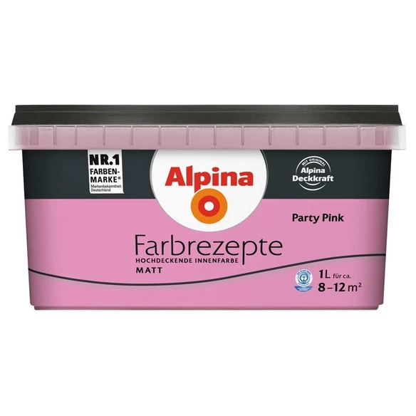 Alpina Dispersionsfarbe »Farbrezepte«, Party Pink, Matt 1 Alpina Dispersionsfarbe »Farbrezepte«, Party Pink, Matt