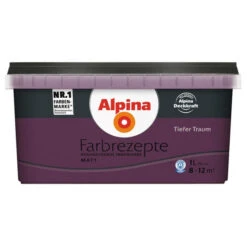 Alpina Dispersionsfarbe »Farbrezepte«, Tiefer Traum, Matt