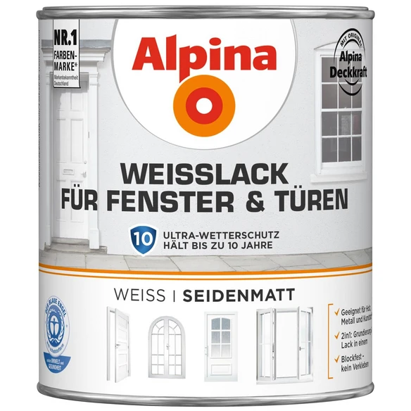Alpina Weißlack, Seidenmatt 1 Alpina Weißlack, Seidenmatt