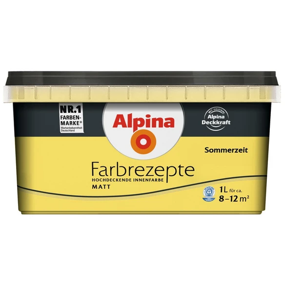 Alpina Dispersionsfarbe »Farbrezepte«, Sommerzeit, Matt 1 Alpina Dispersionsfarbe »Farbrezepte«, Sommerzeit, Matt
