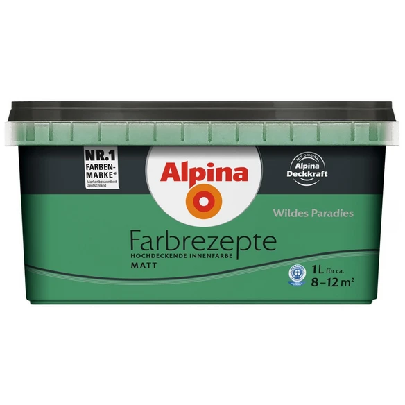 Alpina Dispersionsfarbe »Farbrezepte«, Wildes Paradies, Matt 1 Alpina Dispersionsfarbe »Farbrezepte«, Wildes Paradies, Matt
