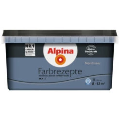 Alpina Dispersionsfarbe »Farbrezepte«, Nordmeer, Matt