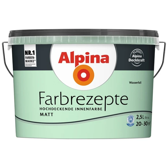 Alpina Innenfarbe »Farbrezepte«, Wasserfall, Matt 1 Alpina Innenfarbe »Farbrezepte«, Wasserfall, Matt