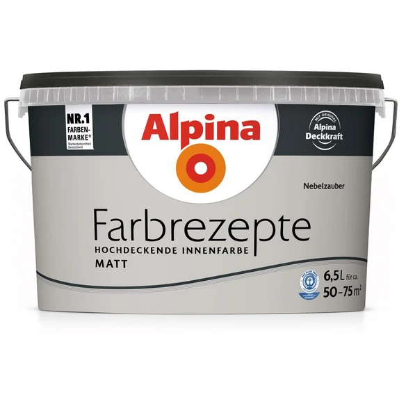 Alpina Dispersionsfarbe »Farbrezepte«, Nebelzauber, Matt 1 Alpina Dispersionsfarbe »Farbrezepte«, Nebelzauber, Matt