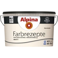 Alpina Innenfarbe »Farbrezepte«, MuschelWeiß, Matt