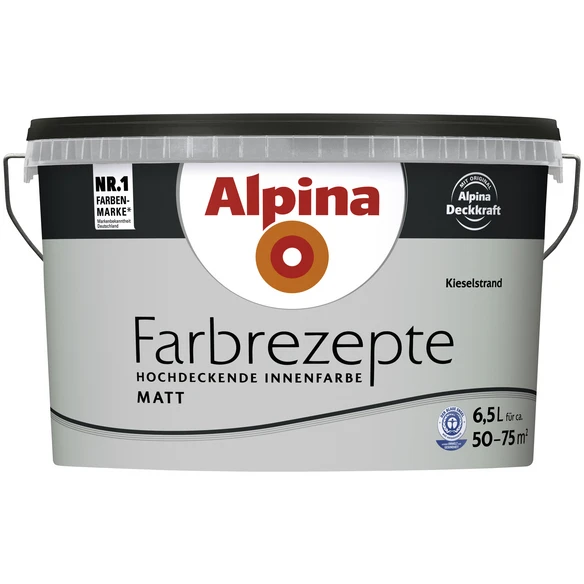Alpina Innenfarbe »Farbrezepte«, Kieselstrand, Matt 1 Alpina Innenfarbe »Farbrezepte«, Kieselstrand, Matt