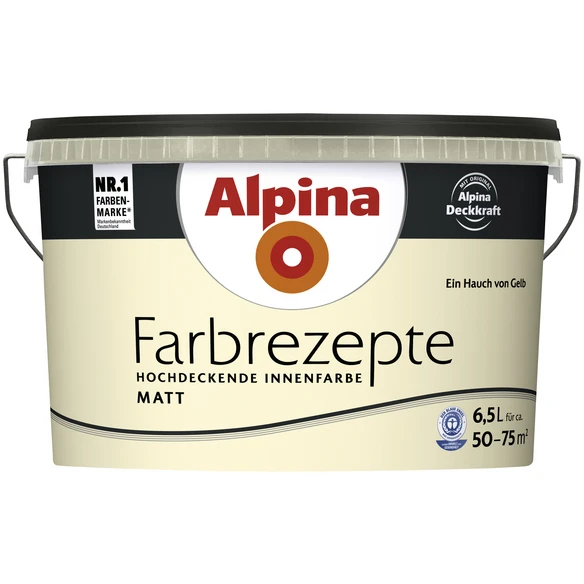 Alpina Innenfarbe »Farbrezepte«, Ein Hauch Von Gelb, Matt 1 Alpina Innenfarbe »Farbrezepte«, Ein Hauch Von Gelb, Matt
