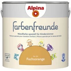 Alpina Dispersionsfarbe »Farbenfreunde«, Fuchsorange, Matt