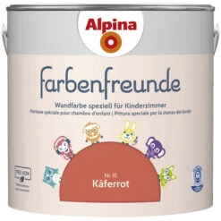 Alpina Dispersionsfarbe »Farbenfreunde«, Käferrot, Matt