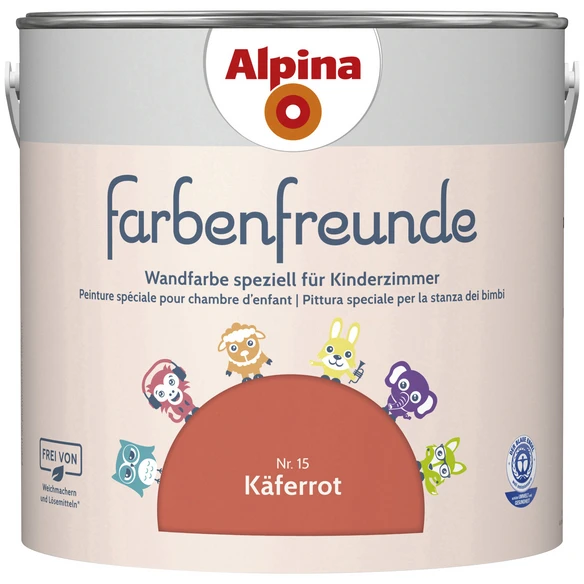 Alpina Dispersionsfarbe »Farbenfreunde«, Käferrot, Matt 1 Alpina Dispersionsfarbe »Farbenfreunde«, Käferrot, Matt