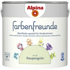 Alpina Dispersionsfarbe »Farbenfreunde«, Raupengrün, Matt