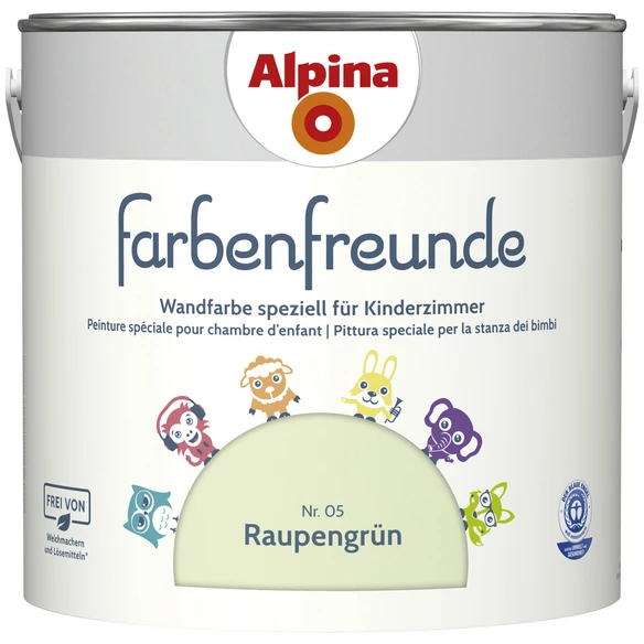 Alpina Dispersionsfarbe »Farbenfreunde«, Raupengrün, Matt 1 Alpina Dispersionsfarbe »Farbenfreunde«, Raupengrün, Matt