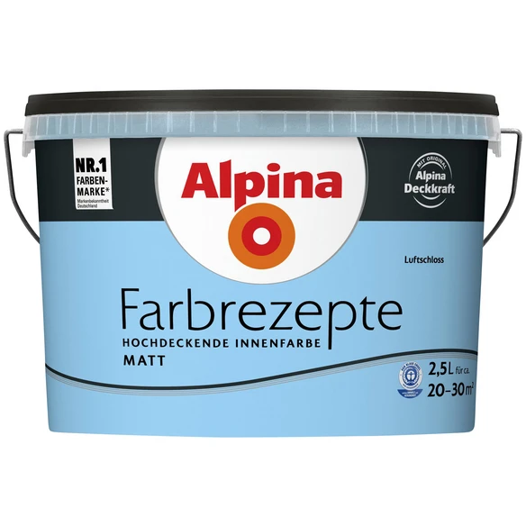 Alpina Innenfarbe »Farbrezepte«, Luftschloss, Matt 1 Alpina Innenfarbe »Farbrezepte«, Luftschloss, Matt