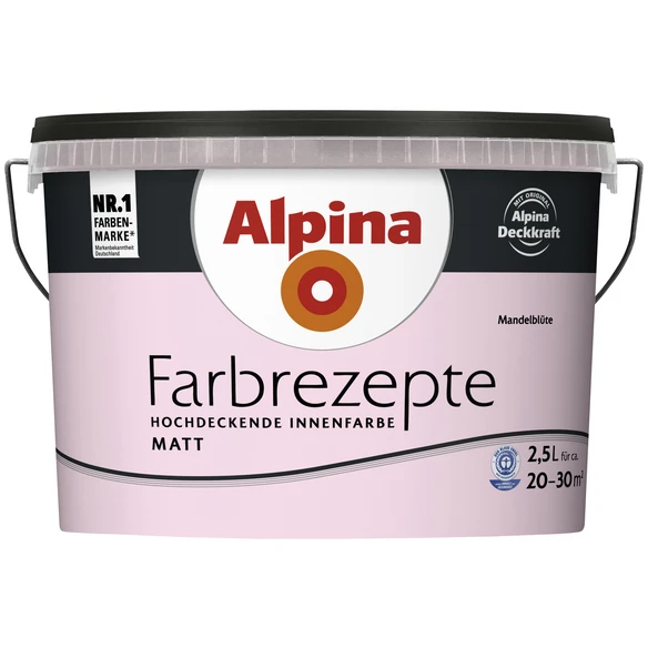 Alpina Innenfarbe »Farbrezepte«, Mandelblüte, Matt 1 Alpina Innenfarbe »Farbrezepte«, Mandelblüte, Matt