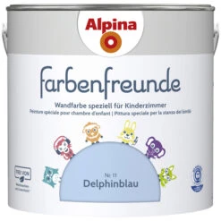 Alpina Dispersionsfarbe »Farbenfreunde«, Delphinblau, Matt