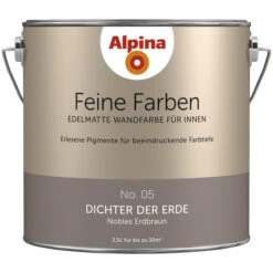 Alpina Dispersionsfarbe »Feine Farben«, Dichter Der Erde, Matt