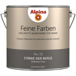 Alpina Dispersionsfarbe »Feine Farben«, Stärke Der Berge, Seidenmatt