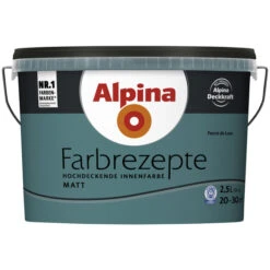 Alpina Innenfarbe »Farbrezepte«, Petrol De Luxe, Matt