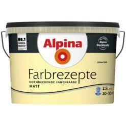 Alpina Innenfarbe »Farbrezepte«, Lichtes Gelb, Matt