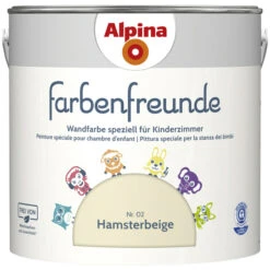 Alpina Dispersionsfarbe »Farbenfreunde«, Hamsterbeige, Matt