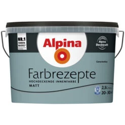 Alpina Dispersionsfarbe »Farbrezepte«, Gletscherblau, Matt