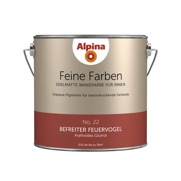 Alpina Dispersionsfarbe »Feine Farben«, Befreiter Feuervogel, Matt 1 Alpina Dispersionsfarbe »Feine Farben«, Befreiter Feuervogel, Matt