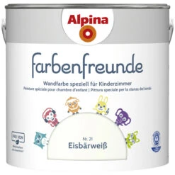 Alpina Dispersionsfarbe »Farbenfreunde«, Eisbärweiß, Matt