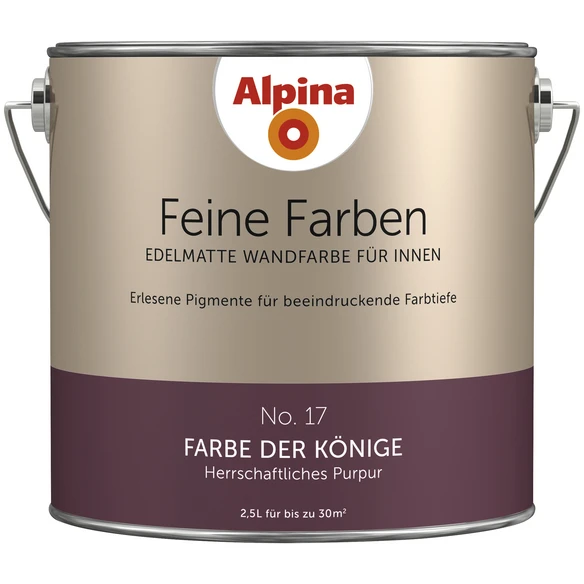 Alpina Dispersionsfarbe »Feine Farben«, Farbe Der Könige, Matt 1 Alpina Dispersionsfarbe »Feine Farben«, Farbe Der Könige, Matt