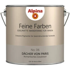 Alpina Dispersionsfarbe »Feine Farben«, Dächer Von Paris, Seidenmatt