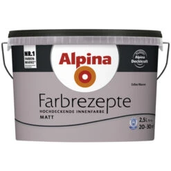 Alpina Dispersionsfarbe »Farbrezepte«, Edles Mauve, Matt