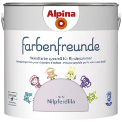Alpina Dispersionsfarbe »Farbenfreunde«, Nilpferdlila, Matt