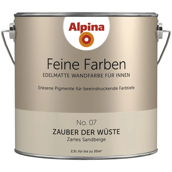 Alpina Dispersionsfarbe »Feine Farben«, Zauber Der Wüste, Matt 1 Alpina Dispersionsfarbe »Feine Farben«, Zauber Der Wüste, Matt