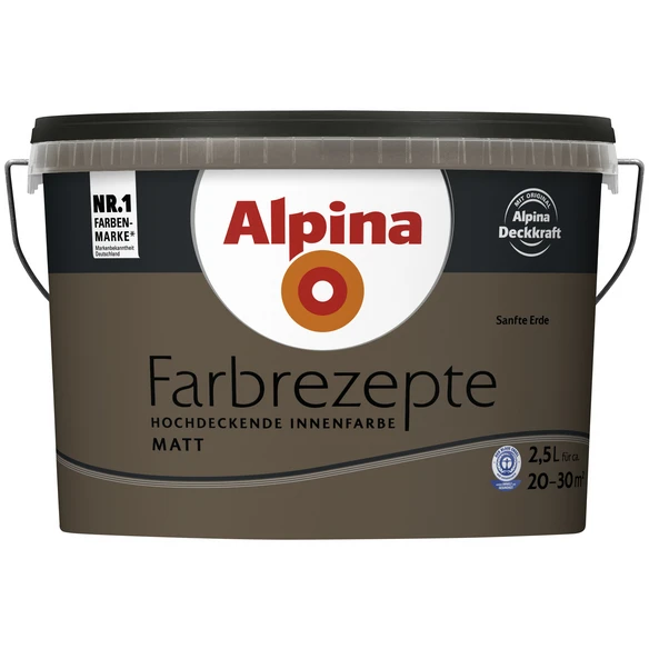 Alpina Innenfarbe »Farbrezepte«, Sanfte Erde, Matt 1 Alpina Innenfarbe »Farbrezepte«, Sanfte Erde, Matt