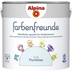 Alpina Dispersionsfarbe »Farbenfreunde«, Fischblau, Matt