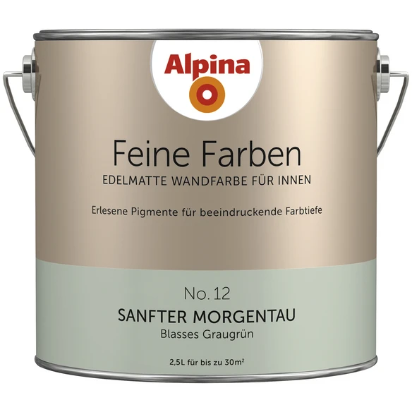 Alpina Dispersionsfarbe »Feine Farben«, Sanfter Morgentau, Matt 1 Alpina Dispersionsfarbe »Feine Farben«, Sanfter Morgentau, Matt