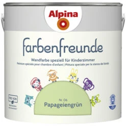 Alpina Dispersionsfarbe »Farbenfreunde«, Papageiengrün, Matt