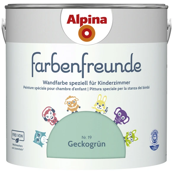 Alpina Dispersionsfarbe »Farbenfreunde«, Geckogrün, Matt 1 Alpina Dispersionsfarbe »Farbenfreunde«, Geckogrün, Matt