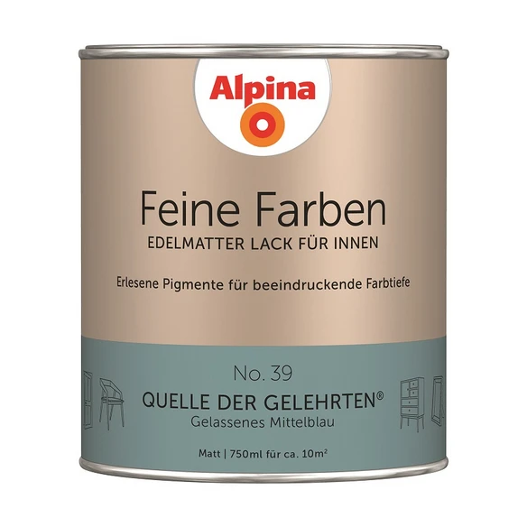 Alpina Buntlack »Feine Farben«, 0,75 L, Mittelblau 1 Alpina Buntlack »Feine Farben«, 0,75 L, Mittelblau