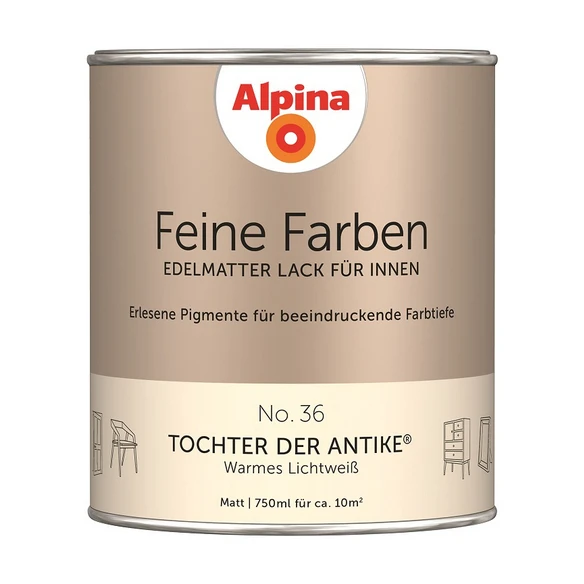 Alpina Buntlack »Feine Farben«, 0,75 L, Lichtweiß 1 Alpina Buntlack »Feine Farben«, 0,75 L, Lichtweiß