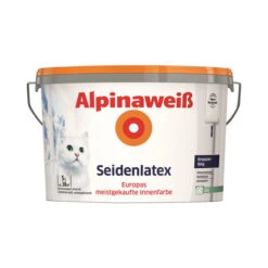 Alpina Wandfarbe »Seidenlatex«, Weiß, Seidenglänzend