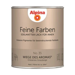 Alpina Buntlack »Feine Farben«, 0,75 L, Graubeige